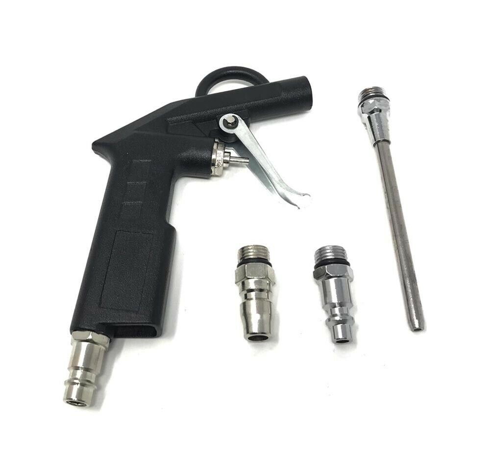 PISTOLA DI SOFFIAGGIO ARIA COMPRESSA COMPRESSORE ADATTATORE BECCO 100 MM