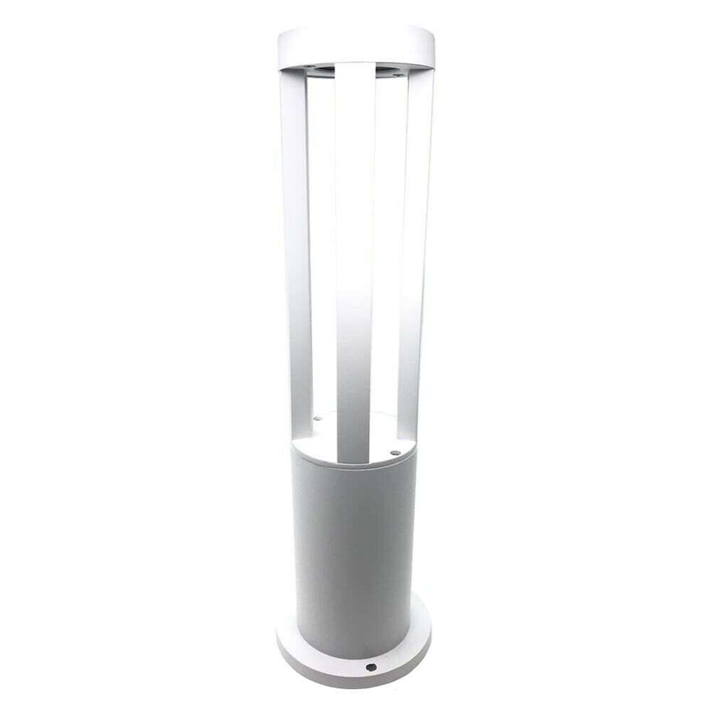 LAMPIONE PER GIARDINO LAMPADA LED 12W LUCE CALDA ESTERNO IP65 LAMPIONCINO DA TERRA BIANCO