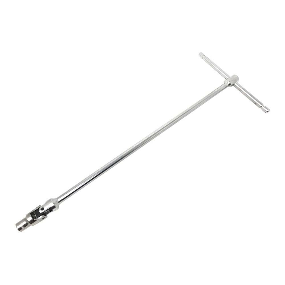 CHIAVE BUSSOLA 9 MM DOPPIO SNODO TESTA SNODABILE MANIGLIA A T LUNGA 44 CM