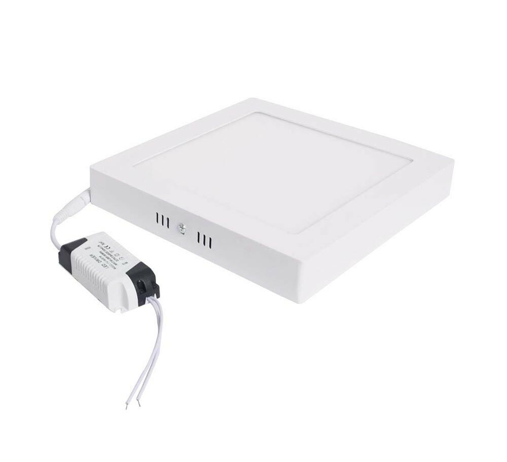 PLAFONIERA CON PANNELLO LED LUCE CALDA LAMPADA 18 WATT