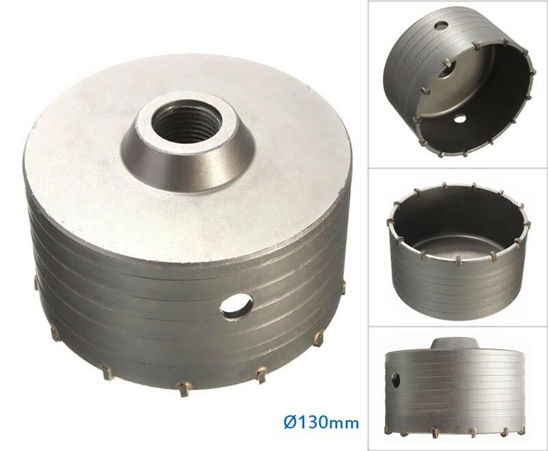 FRESA DA TRAPANO 130 MM TAZZA CAROTATRICE X FORARE MURO CEMENTO