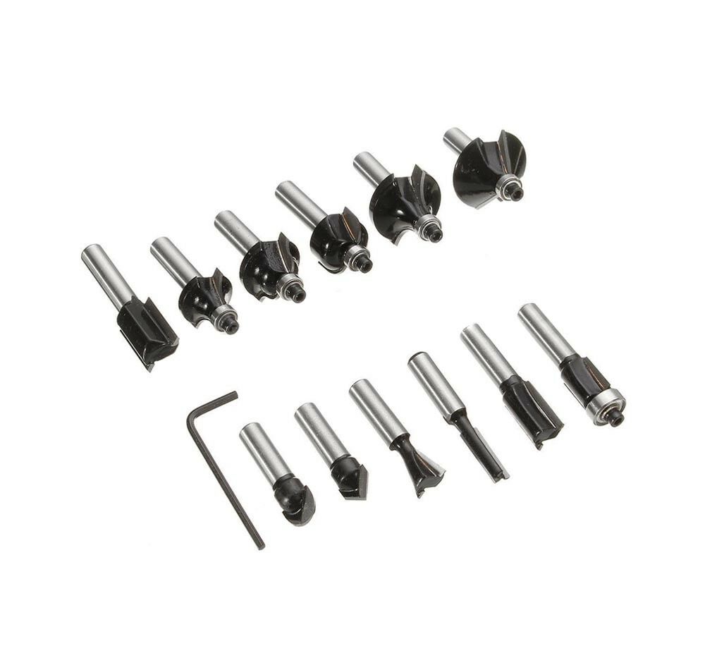 12 FRESE PANTOGRAFO DECORAZIONI LEGNO FRESA TAGLIO SCANALATURA 8 MM