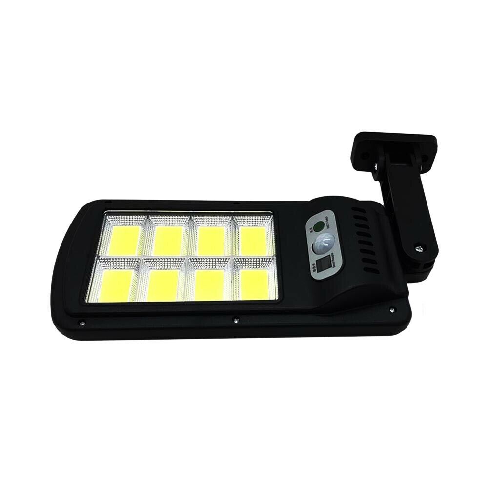 FARETTO 8 LED COB PANNELLO SOLARE . FARO SENSORE RILEVA MOVIMENTO CREPUSCOLARE