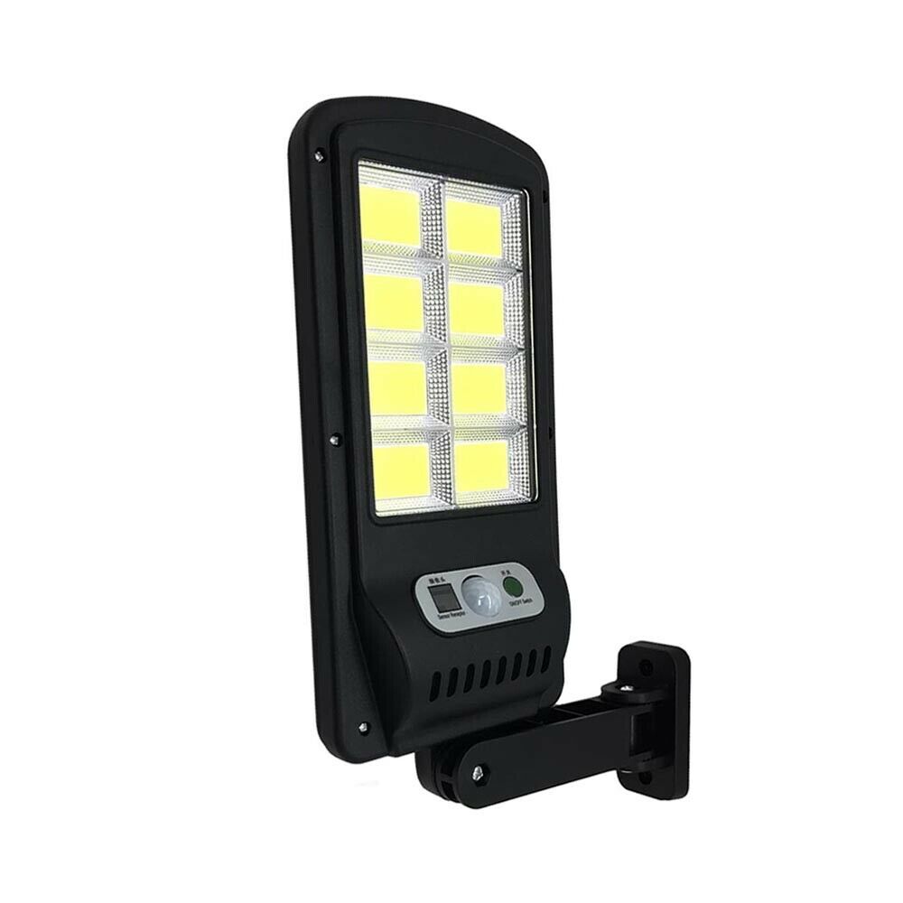 FARETTO 8 LED COB PANNELLO SOLARE . FARO SENSORE RILEVA MOVIMENTO CREPUSCOLARE
