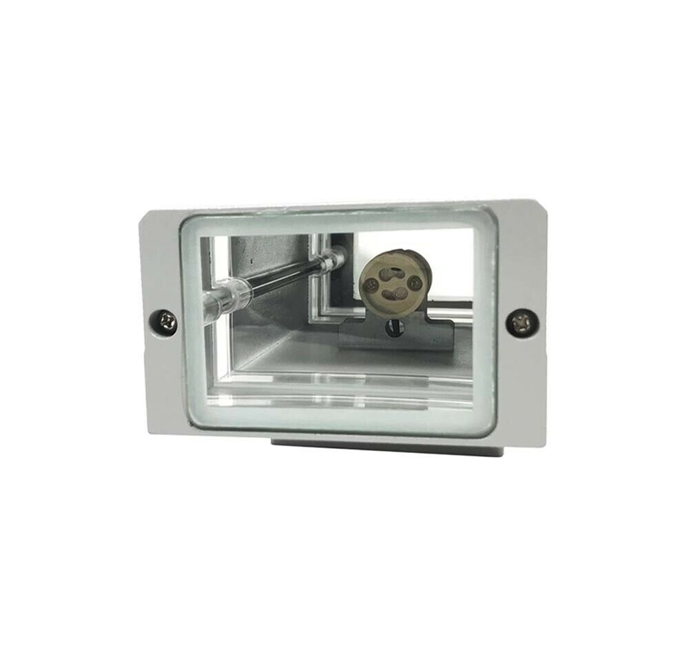 APPLIQUE A PARETE DOPPIA LUCE LAMPADA PER ESTERNO GIARDINO STILE MODERNO ES20