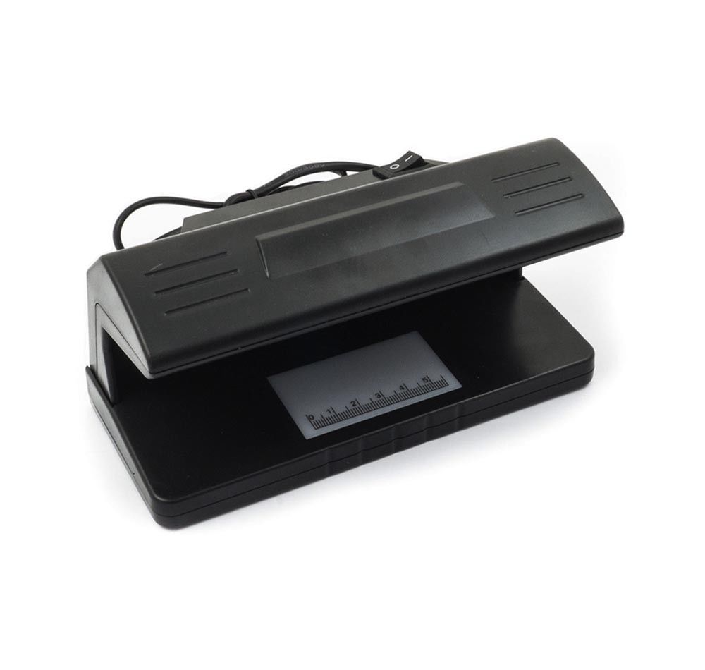 MONEY DETECTOR RILEVATORE BANCONOTE FALSE RILEVA SOLDI CONTROLLA EURO LUCE UV