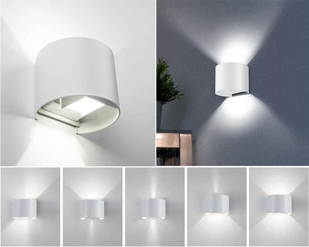 APPLIQUE A PARETE 28 LED 12 W FARETTO LUCE BIANCA 6500K INTERNO ESTERNO ES44-BF