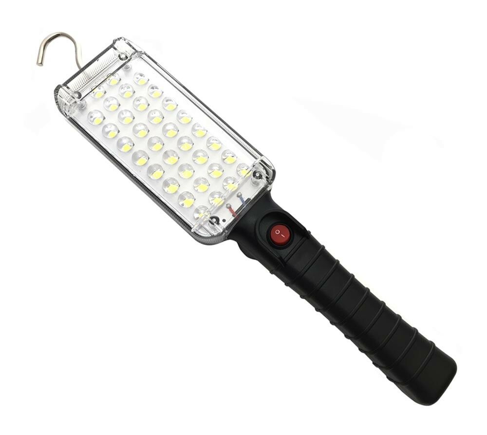 TORCIA 34 LED SMD LAMPADA DA LAVORO PORTATILE RICARICABILE GANCIO CALAMITA