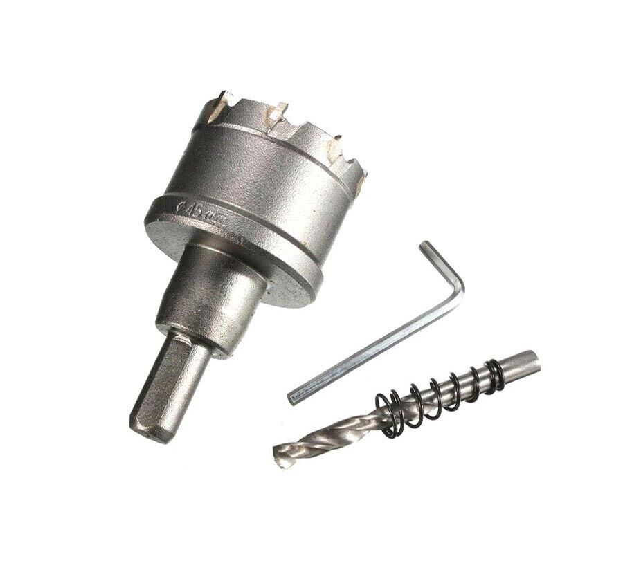 FRESA A TAZZA DA TRAPANO PER FORARE METALLO ACCIAIO FRESE DA 45 MM