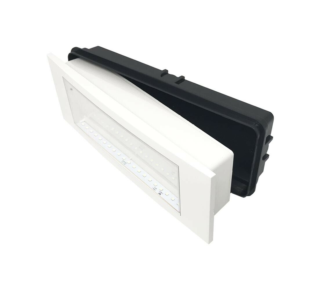 LAMPADA EMERGENZA 20 LED LUCE BIANCA 6000K CLIP SAMSUNG BATTERIA LITIO V-TAC