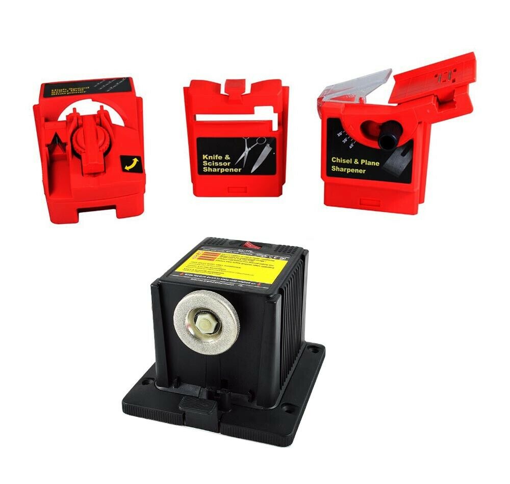 AFFILATORE ELETTRICO AFFILA COLTELLI FORBICI LAME PUNTE SCALPELLO AFFILAPUNTE