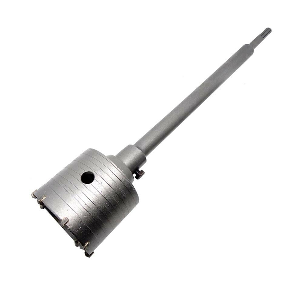 FRESA CAROTATRICE A TAZZA 90 MM ASTA PROLUNGA 60CM PER TRAPANO ATTACCO SDS PLUS