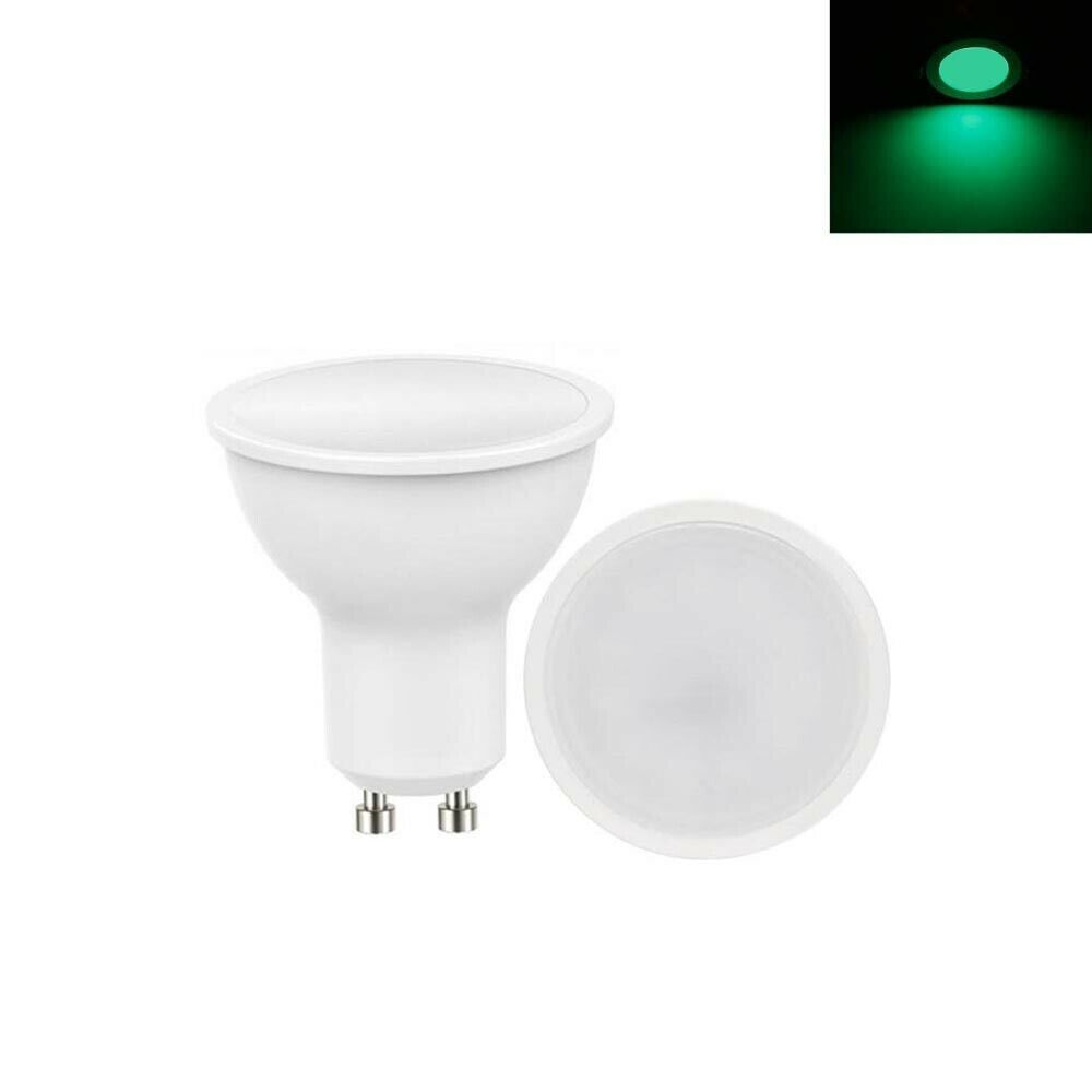 FARETTO LED 6W GU10 AD INCASSO LAMPADINA LUCE VERDE