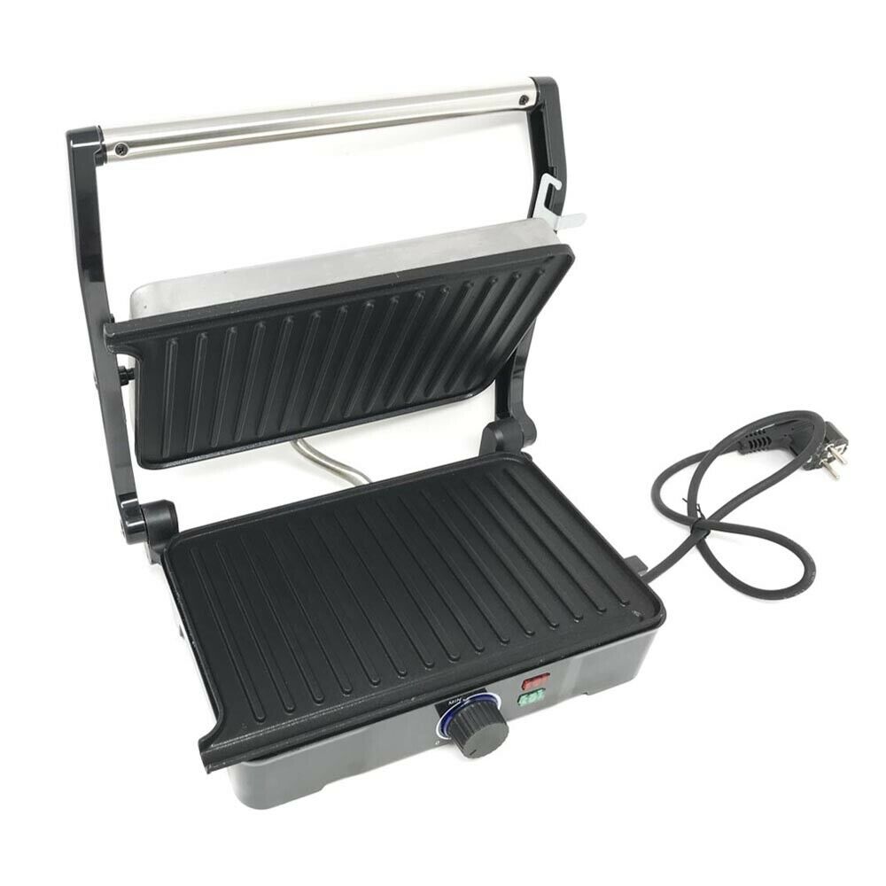 BISTECCHIERA ELETTRICA 1200 W GRIGLIA . ANTIADERENTE PIASTRE OSCILLANTI