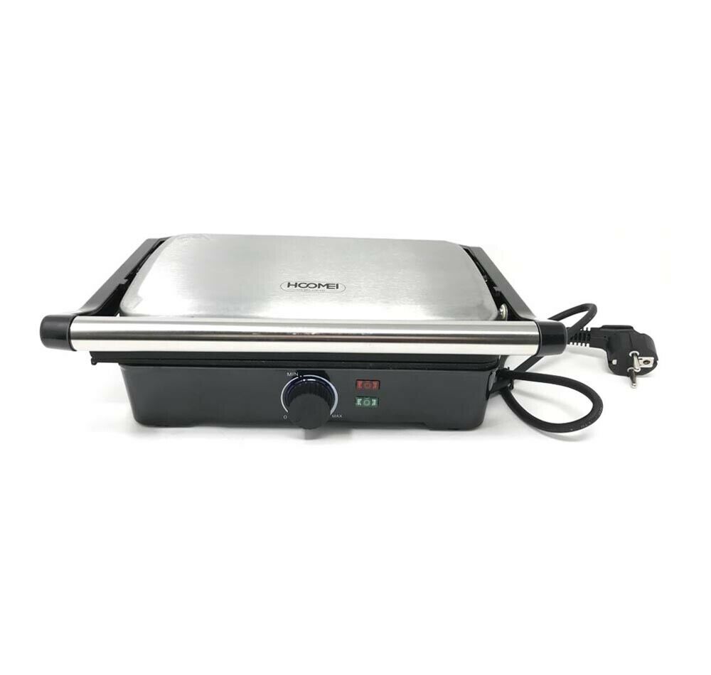 BISTECCHIERA ELETTRICA 1200 W GRIGLIA . ANTIADERENTE PIASTRE OSCILLANTI