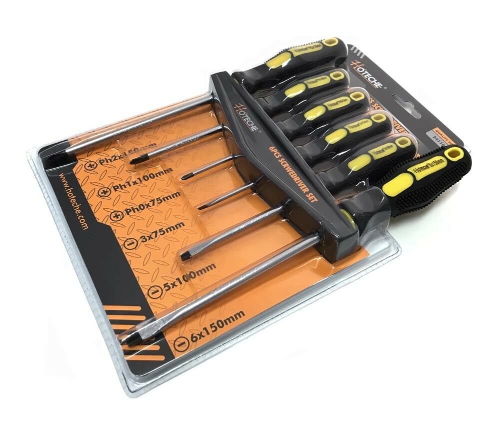 KIT 6 CACCIAVITI TAGLIO ITALIANO CACCIAVITE A CROCE SET GIRAVITE GIRAVITI
