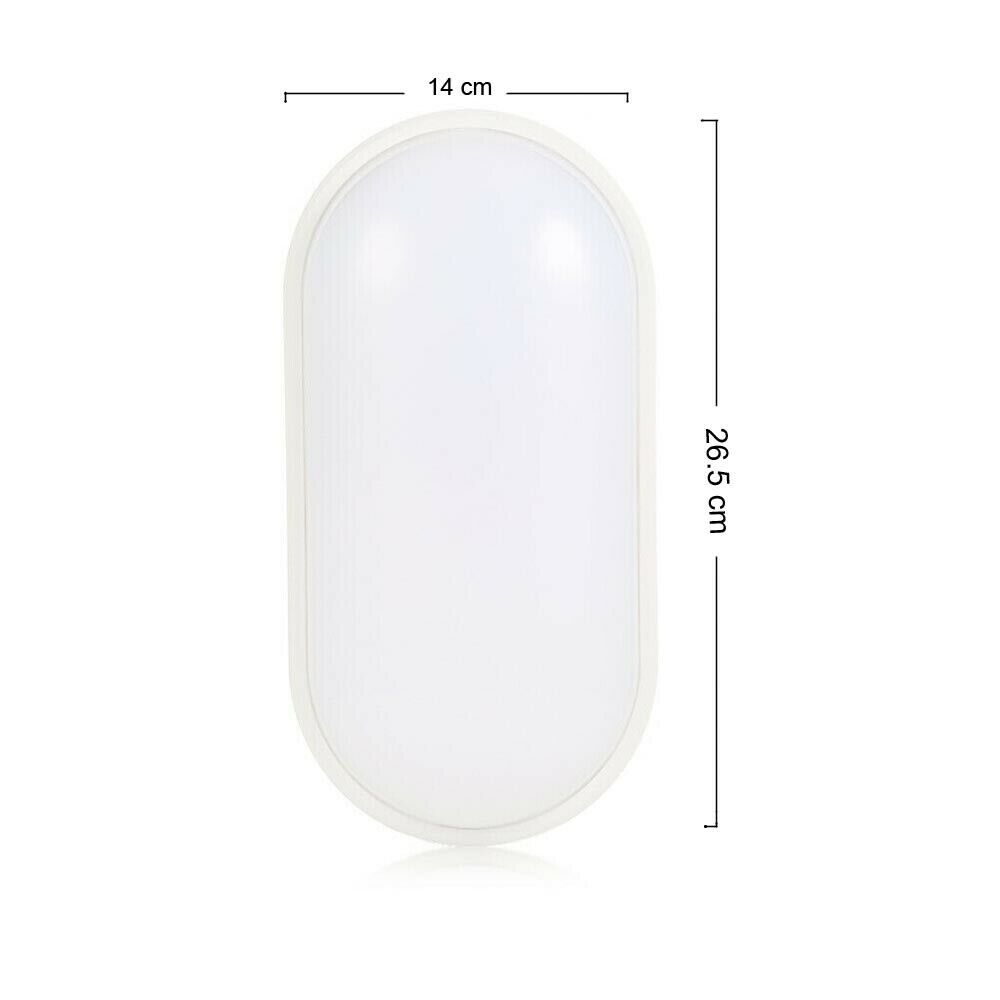 LAMPADA LED 20 WATT LUCE BIANCA 8000K APPLIQUE DA PARETE PLAFONIERA PER ESTERNO