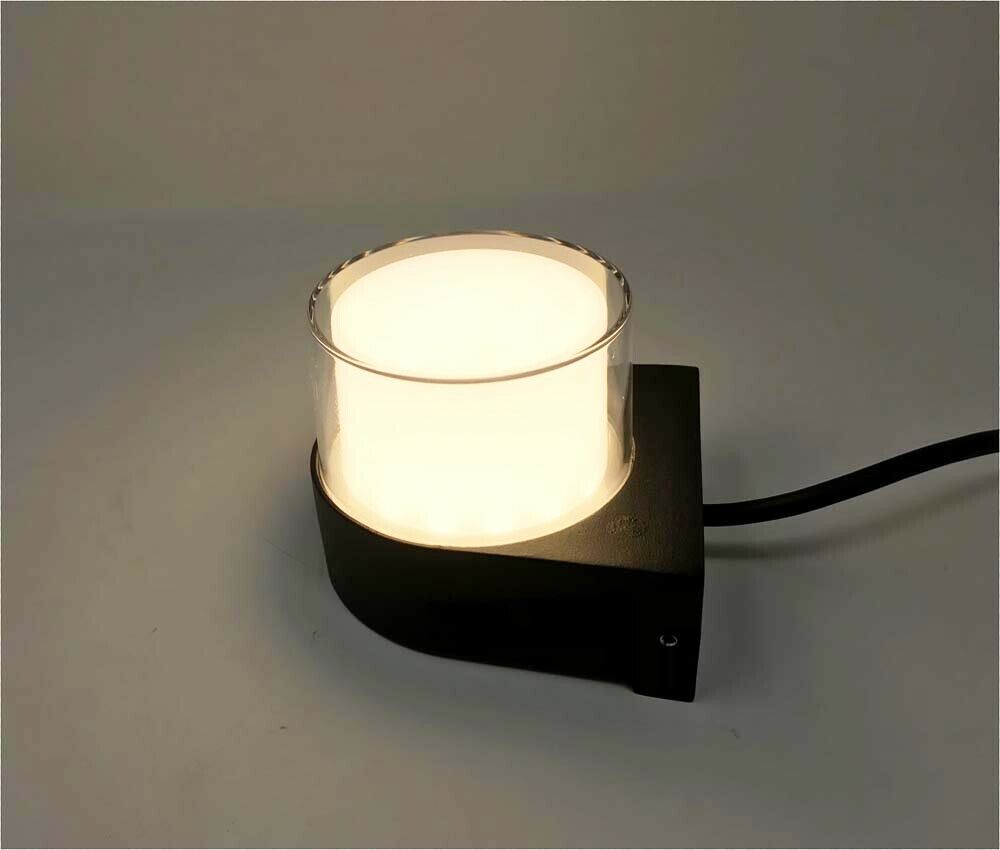 APPLIQUE DA PARETE PER ESTERNO FARETTO LED LUCE CALDA 3000K 7 W IP65 ES57-NC