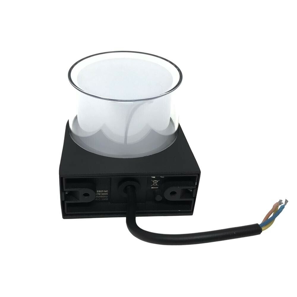 APPLIQUE DA PARETE PER ESTERNO FARETTO LED LUCE CALDA 3000K 7 W IP65 ES57-NC