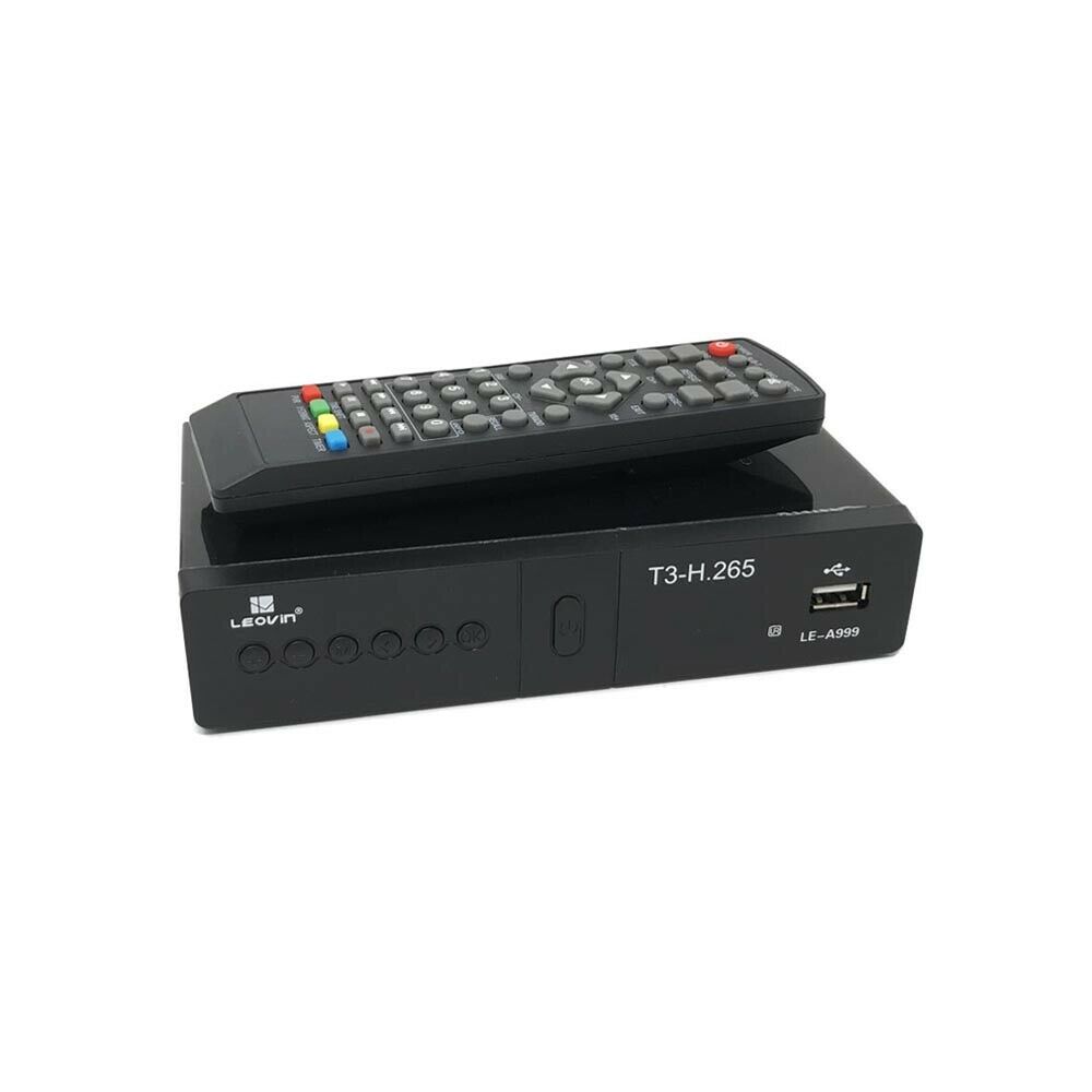 DECODER TV DVB T3 DIGITALE TERRESTRE PRESA SCART HDMI 1080P H.265 LE-A999