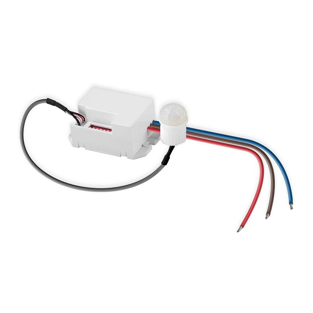 MINI SENSORE RILEVA MOVIMENTO DA INCASSO PER FARO LAMPADA LED RILEVATORE 360°