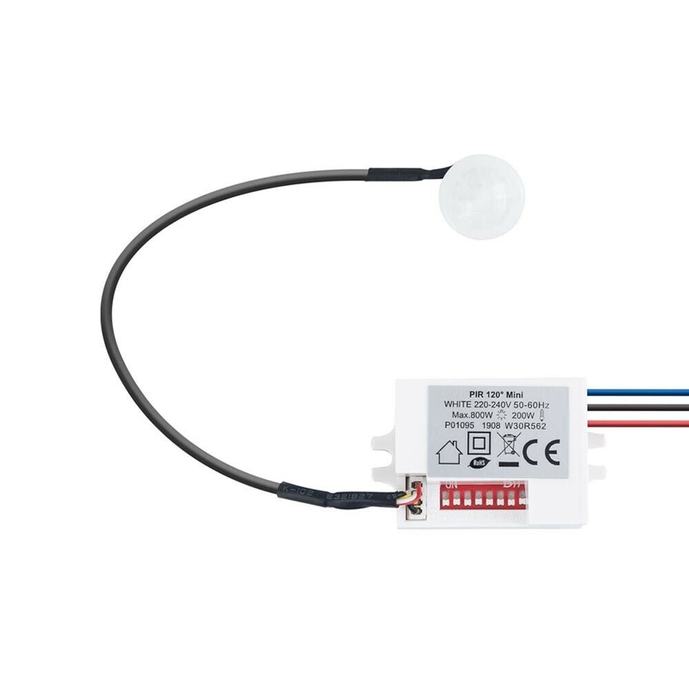 MINI SENSORE RILEVA MOVIMENTO DA INCASSO PER FARO LAMPADA LED RILEVATORE 360°