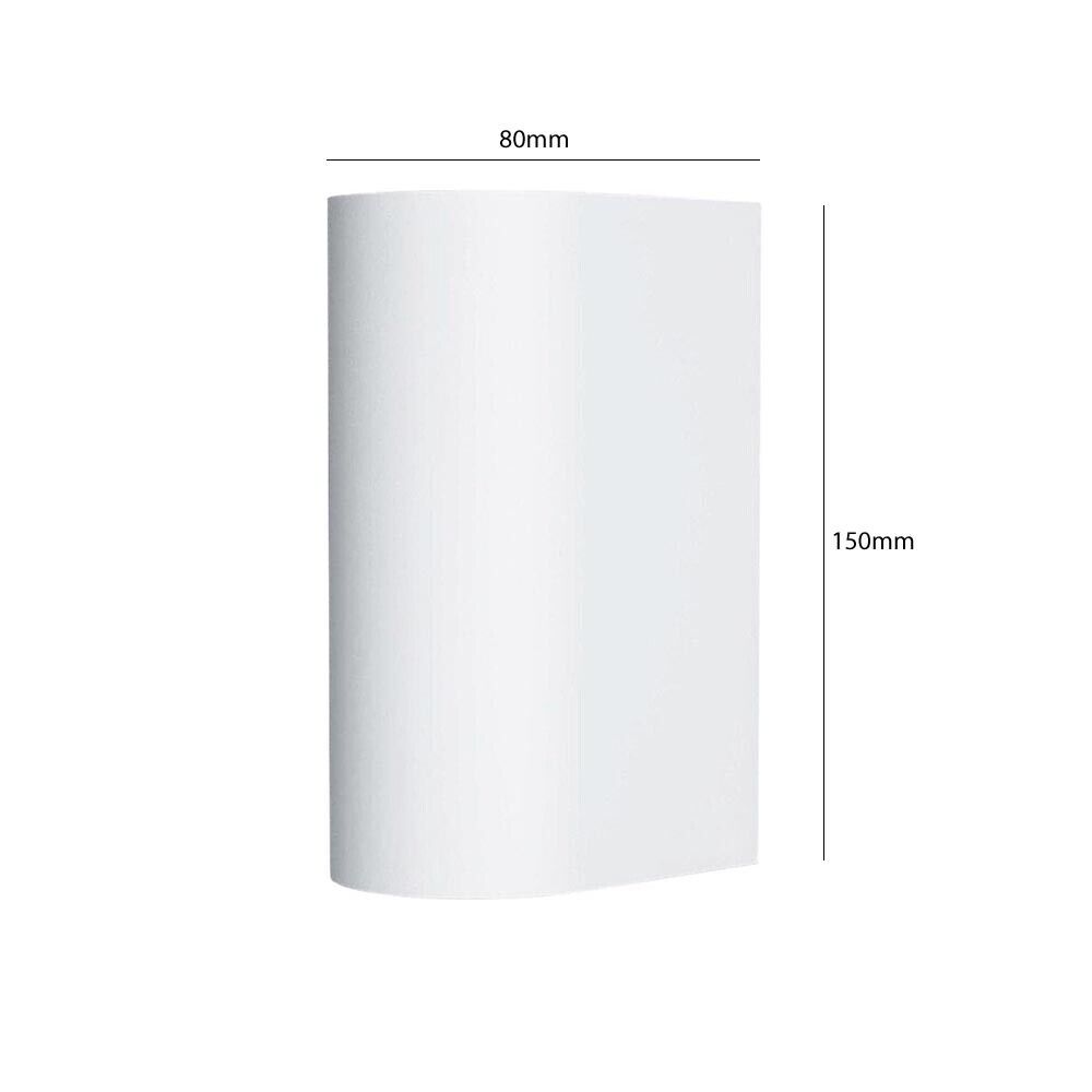 APPLIQUE DOPPIA EMISSIONE A PARETE INTERNO ESTERNO IP65 PORTA FARETTO GU10 ES14B