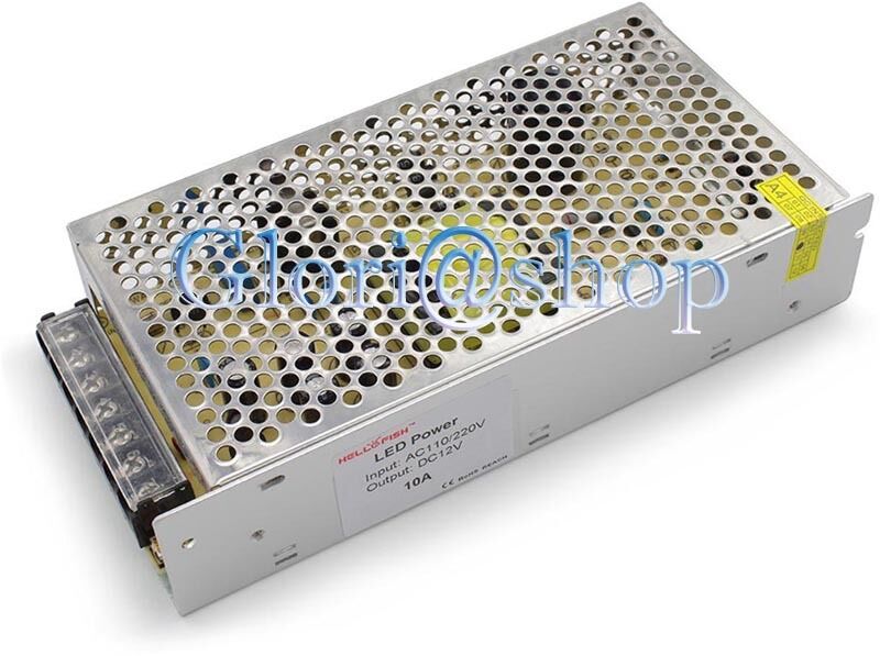 ALIMENTATORE STABILIZZATO 10 AMP . SWITCHING 12V ALIMENTAZIONE 220V STRISCIA LED