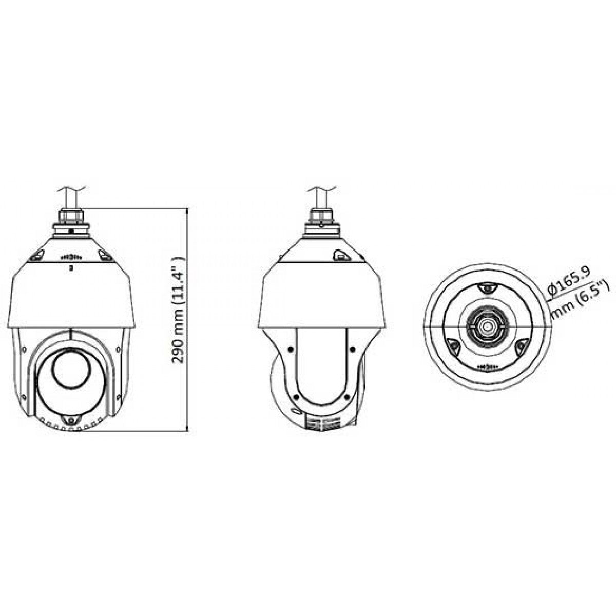 TELECAMERA SPEED DOME PTZ HD-TVI/PAL 2MPX MOTORIZZATA 25X 4.8~120MM WDR IP66