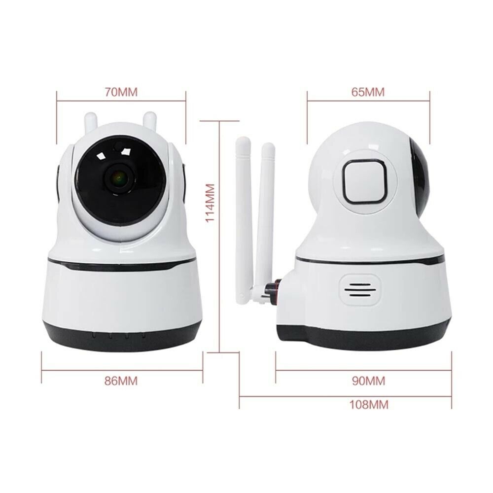 TELECAMERA IP VIDEOSORVEGLIAZA CAMERA 1080P HD WIFI ALARME AUDIO GIRA 355°