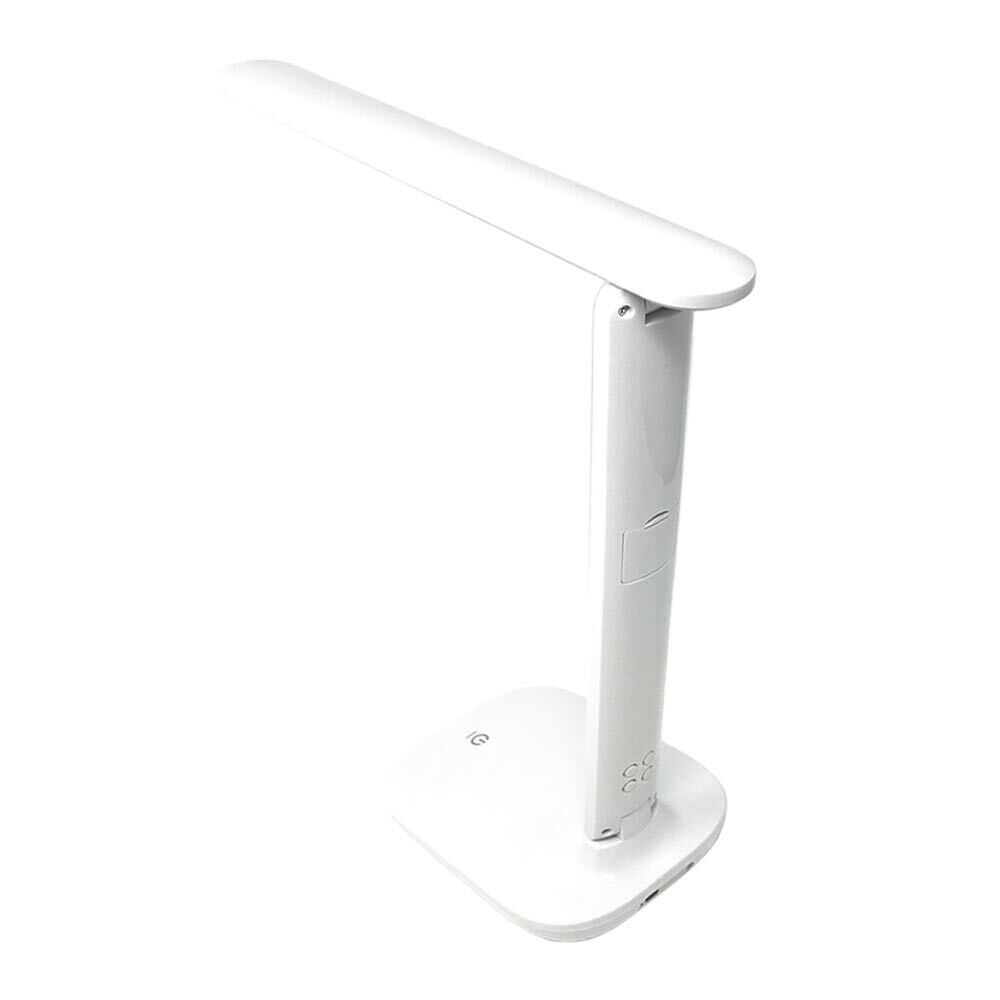 LAMPADA LED DA SCRIVANIA TOUCH OROLOGIO LUCE REGOLABILE BIANCA CALDA NATURALE
