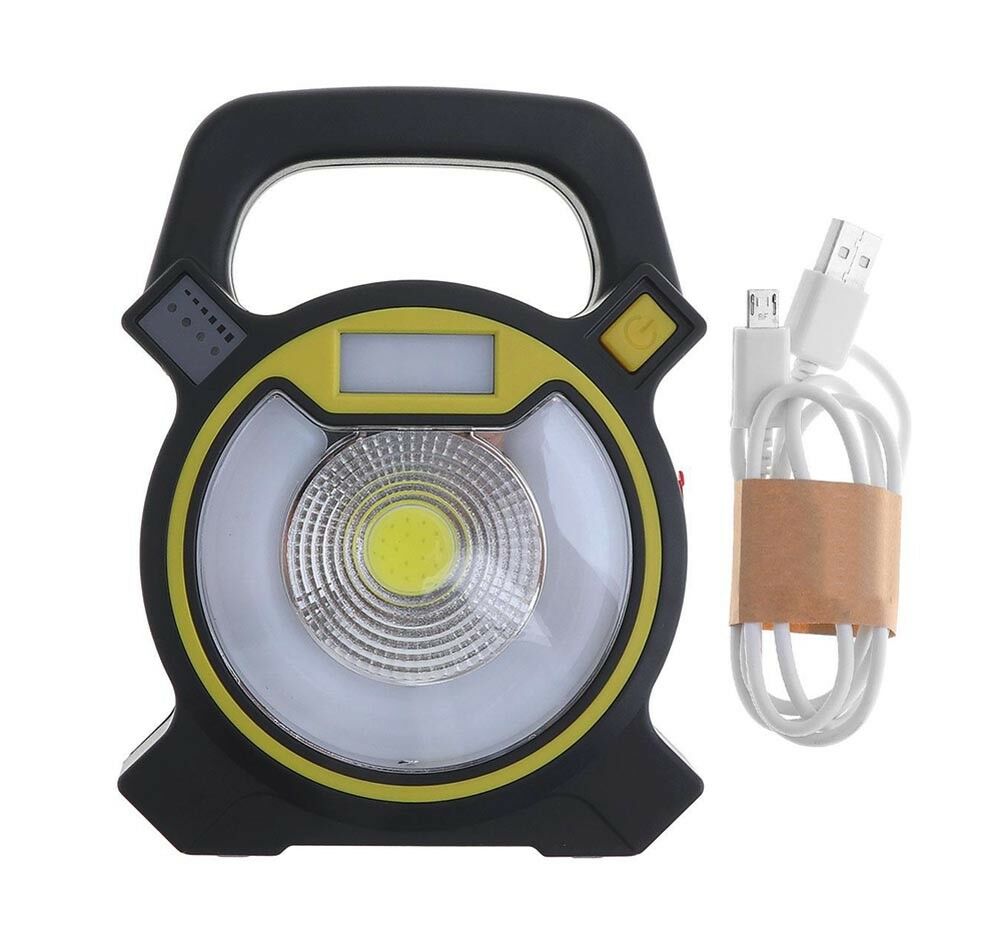 TORCIA 1 LED COB 5W FARO PORTATILE EMERGENZA LAMPADA DA LAVORO USB