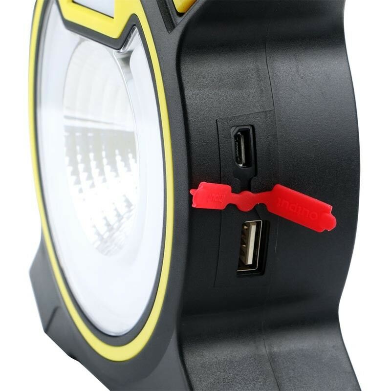 TORCIA 1 LED COB 5W FARO PORTATILE EMERGENZA LAMPADA DA LAVORO USB