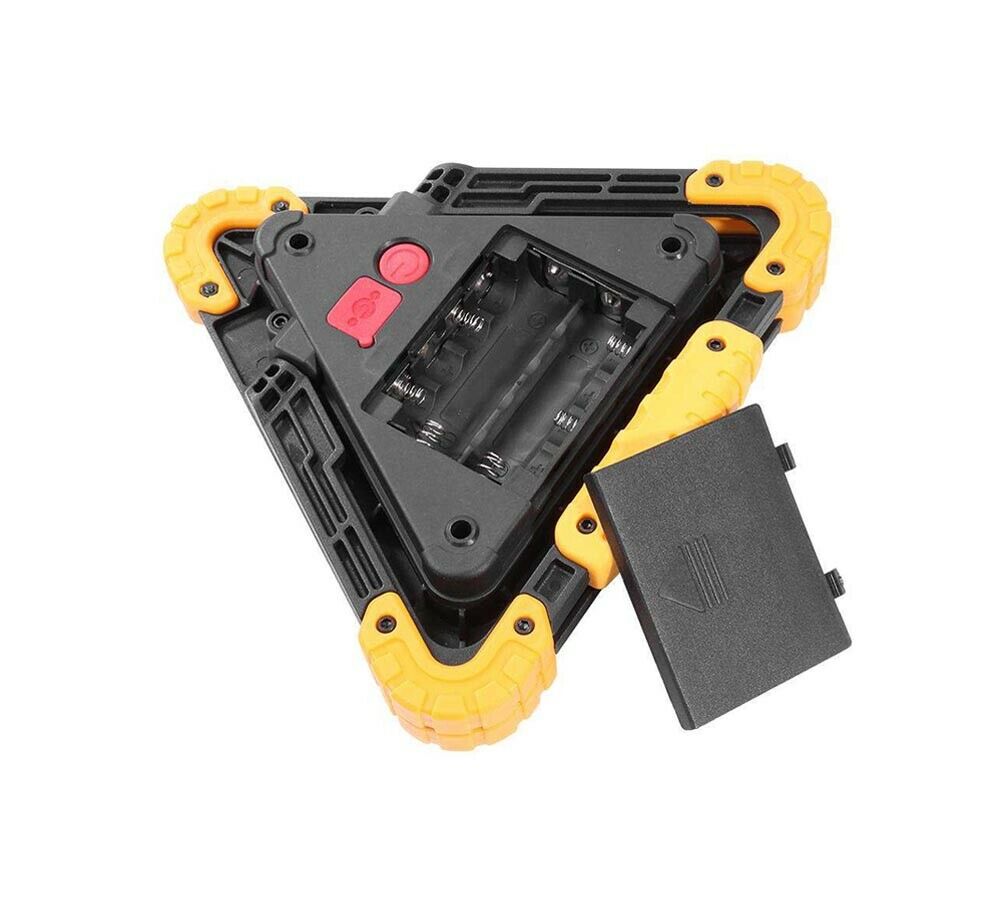 TRIANGOLO SOS LAMPEGGIANTE SEGNALATORE STRADALE PERICOLO EMERGENZA LAMPADA LED
