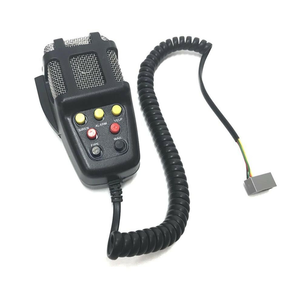 SIRENA PER AUTO MEGAFONO CON MICROFONO 7 TONI DEL SUONO 100W 12V