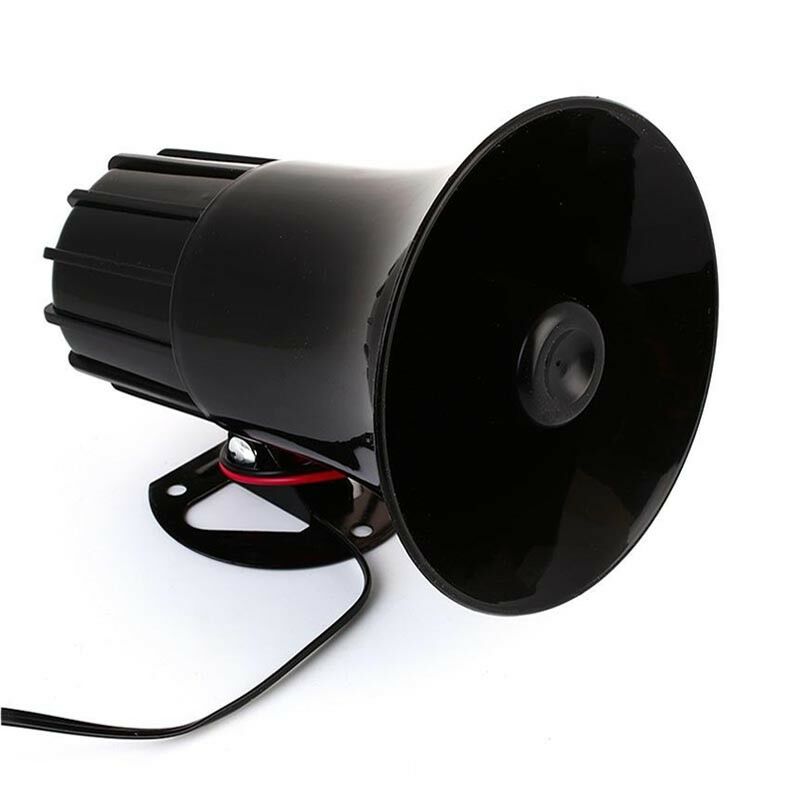SIRENA PER AUTO MEGAFONO CON MICROFONO 7 TONI DEL SUONO 100W 12V