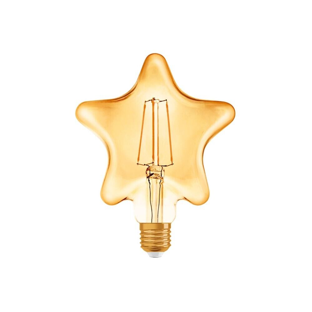 LAMPADINA LED FILAMENTO STELLA AMBRA E27 4 W STILE VINTAGE RETRO LUCE CALDA