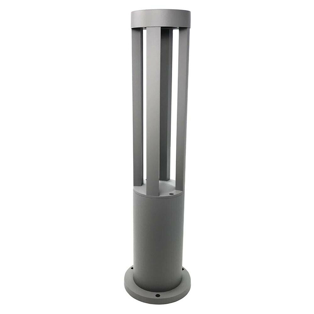 LAMPIONCINO DA GIARDINO LAMPADA 12 . W LED LUCE CALDA LAMPIONE ESTERNO GRIGIO ES28