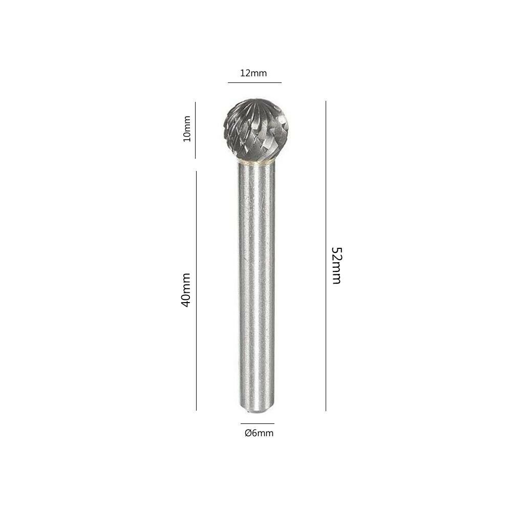 FRESA DA TRAPANO 10 MM GAMBO 6MM PUNTA ROTANTE PER INTAGLIO LEGNO ACCIAIO FERRO DX1210M06