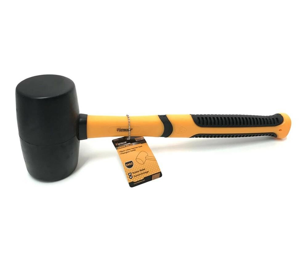 MARTELLO TESTA IN GOMMA 160 GR MANICO IN FIBRA MAZZUOLO FALEGNAME