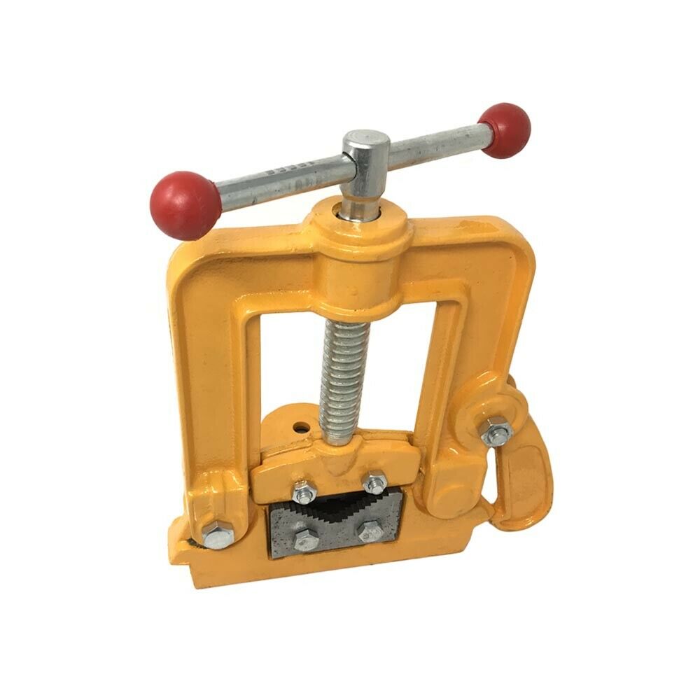 MORSA DA BANCO PER TUBI 10 85 MM RIBALTABILE STRINGENTI IN ACCIAIO