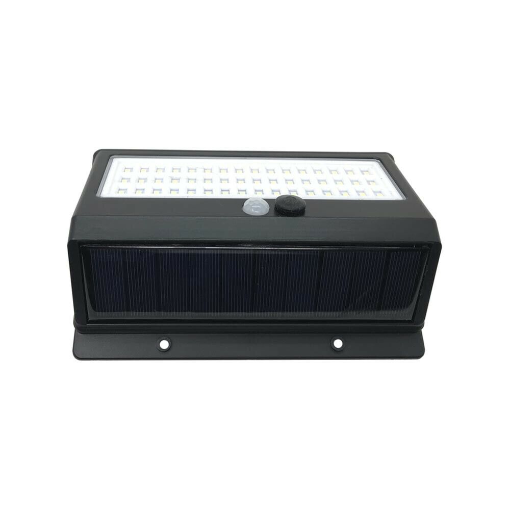 FARETTO PANNELLO SOLARE SENSORE . CREPUSCOLARE FARO 48 LED BATTERIA RICARICABILE