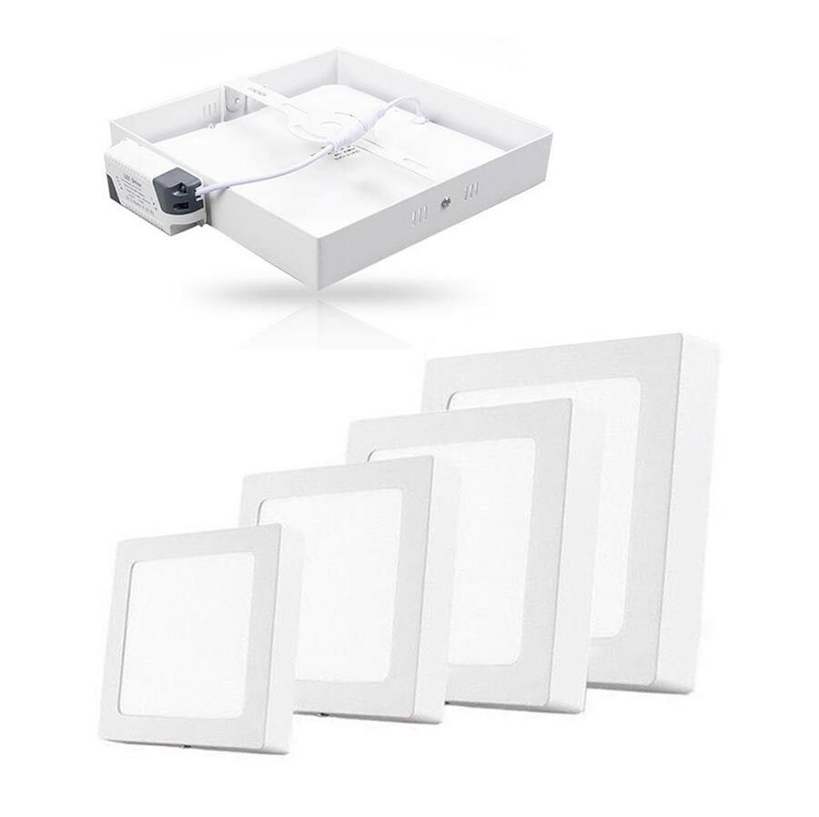 PLAFONIERA CON PANNELLO LED LUCE BIANCA LAMPADA 24 WATT