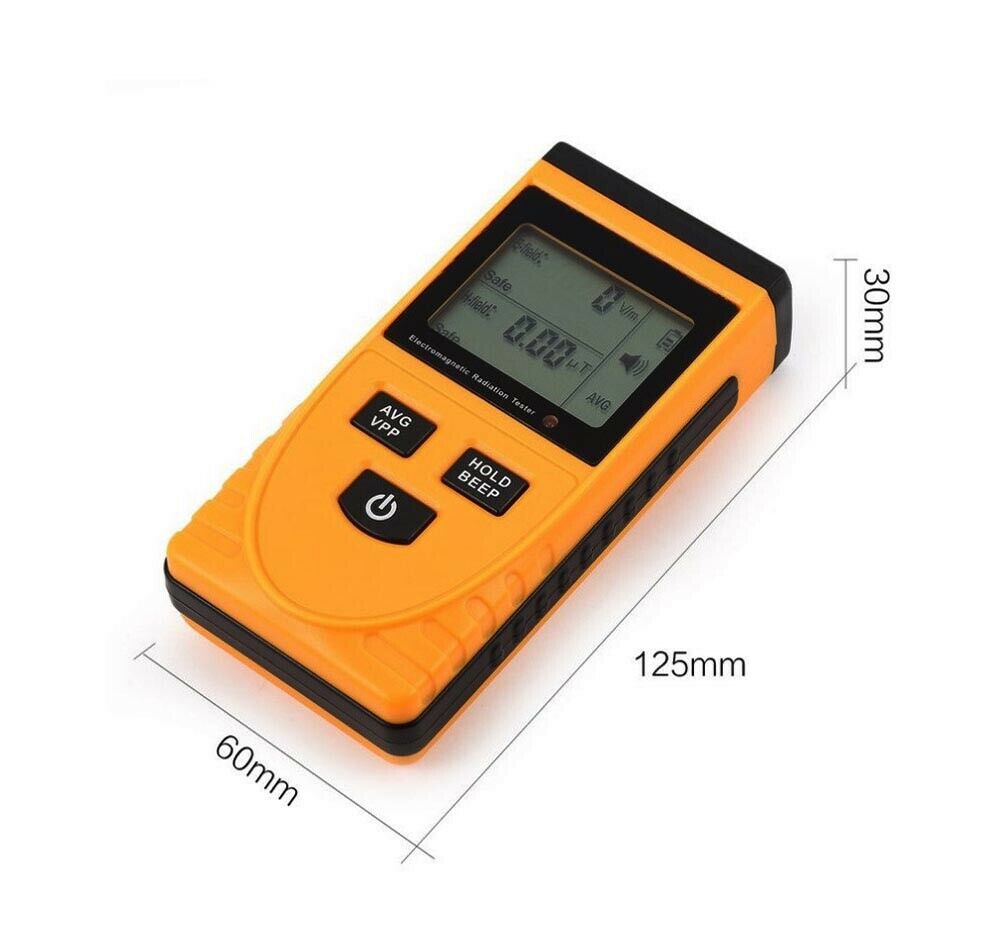 TESTER MISURATORE RILEVATORE DI RADIAZIONI ONDE ELETTRO MAGNETICHE DETECTOR TEST