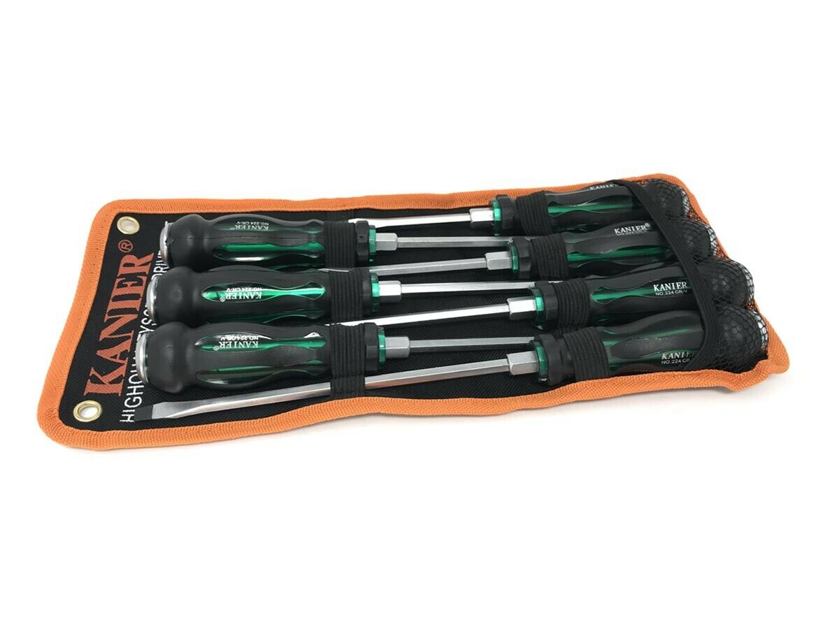 KIT 7 CACCIAVITI TESTA BATTENTE CACCIAVITE CROCE TAGLIO ITALIANO