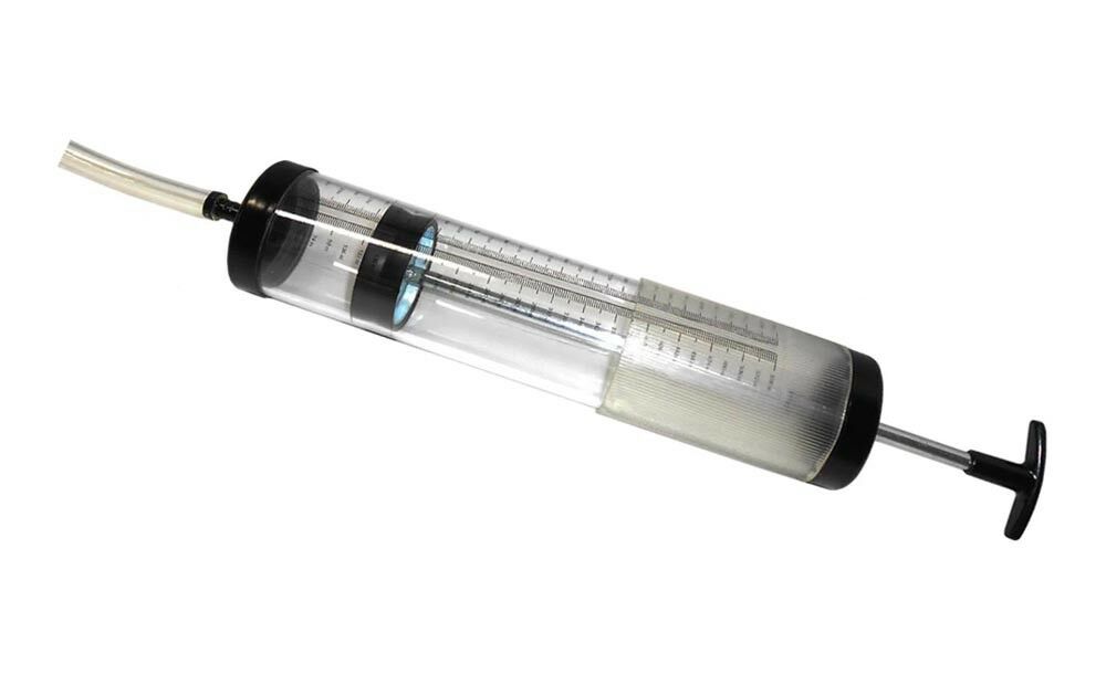 SIRINGA PER CAMBIO OLIO 500 ML POMPA MANUALE ASPIRAZIONE MECCANICO AUTO