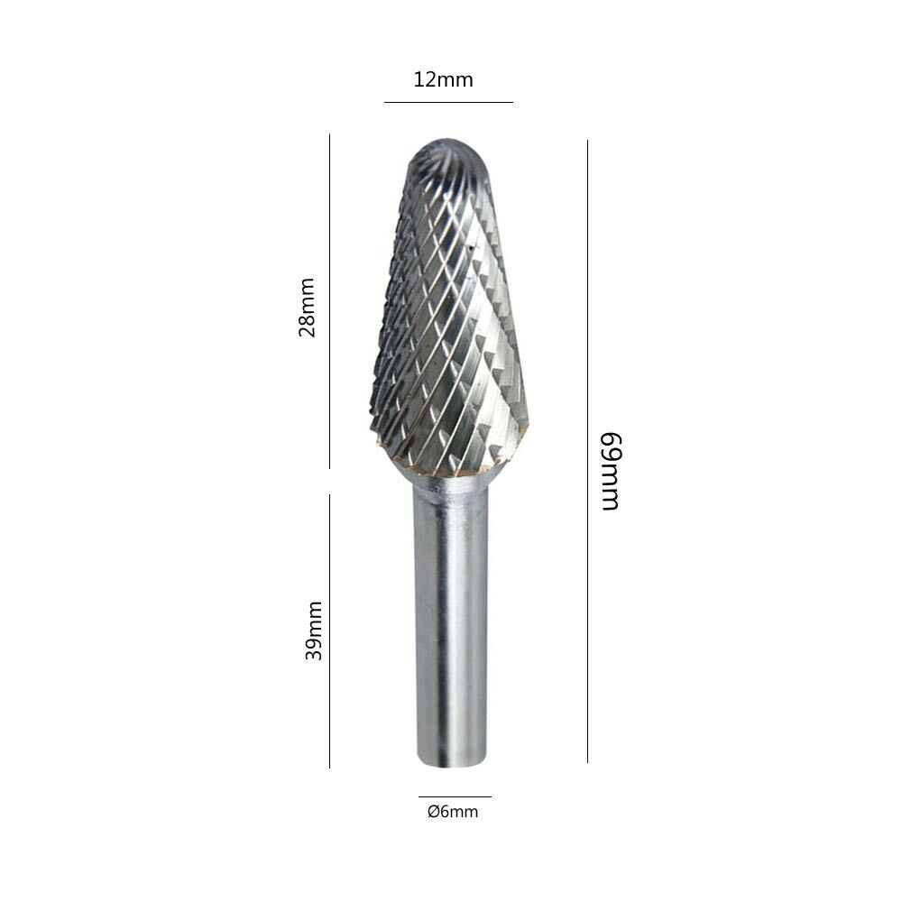 FRESA DA TRAPANO 28 MM GAMBO 6MM PUNTA ROTANTE PER INTAGLIO LEGNO ACCIAIO FERRO LX1228M06