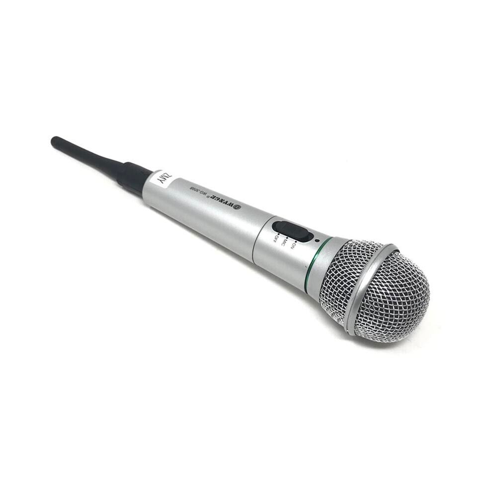 MICROFONO WIRELESS RICEVITORE ANTENNA CAVO KARAOKE MUSICA CANTO