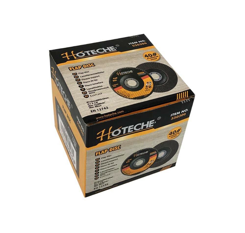 10 DISCHI PER SMERIGLIATRICE 115 MM DISCO LAMELLARE ABRASIVO GRANA 40 MM