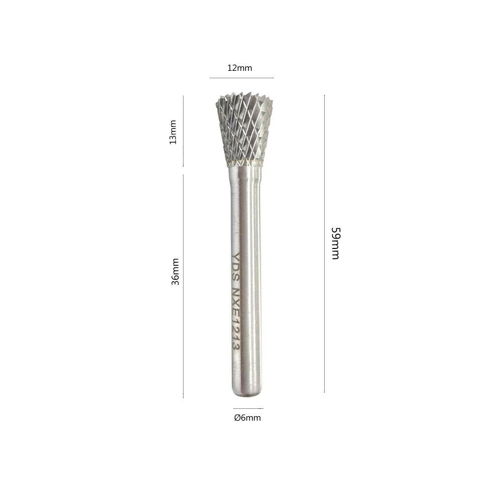 FRESA DA TRAPANO 13 MM GAMBO 6MM PUNTA ROTANTE PER INTAGLIO LEGNO ACCIAIO FERRO